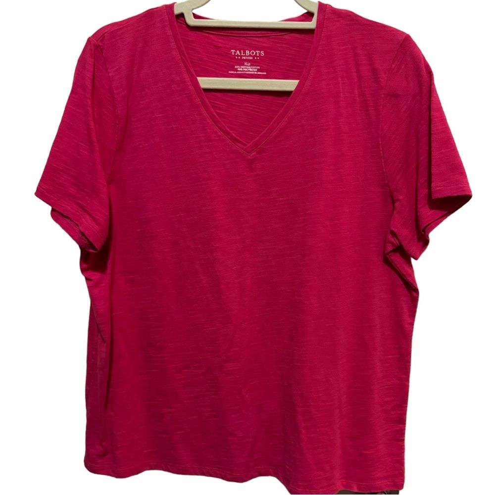Talbots - Size XLP - Fuchsia T-shirt - has some minor wear